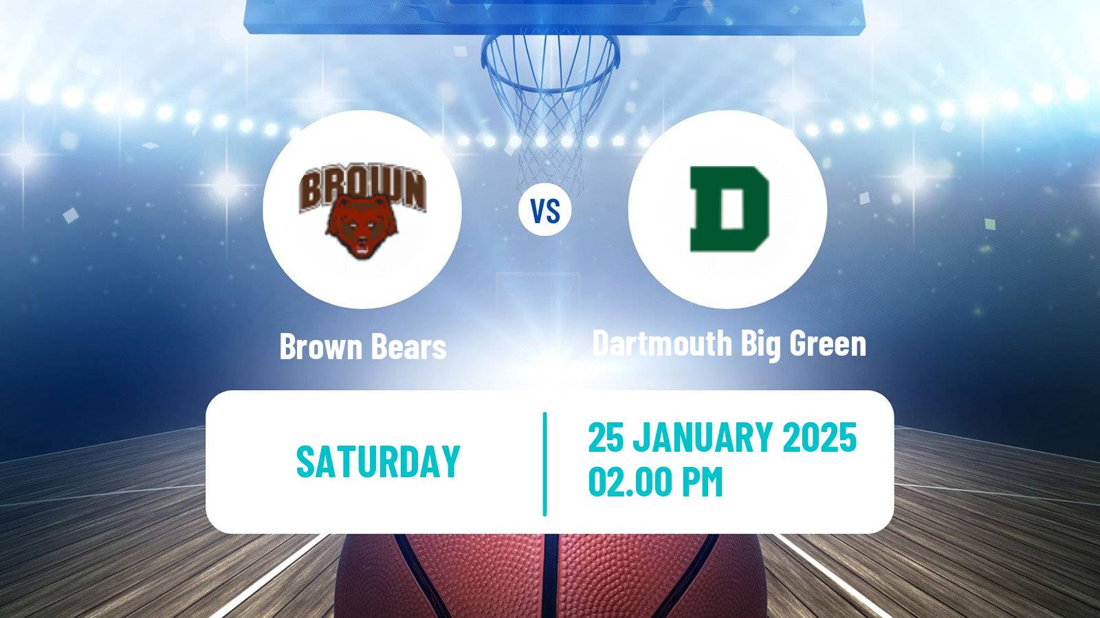 Basketball NCAA College Basketball Brown Bears - Dartmouth Big Green