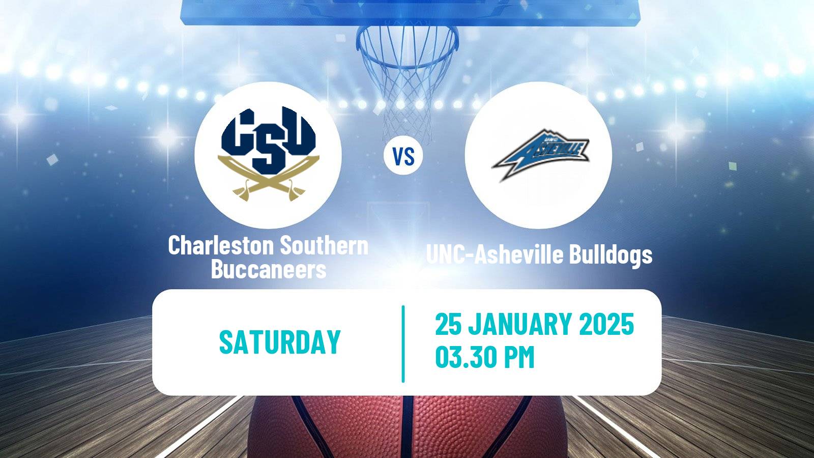 Basketball NCAA College Basketball Charleston Southern Buccaneers - UNC-Asheville Bulldogs