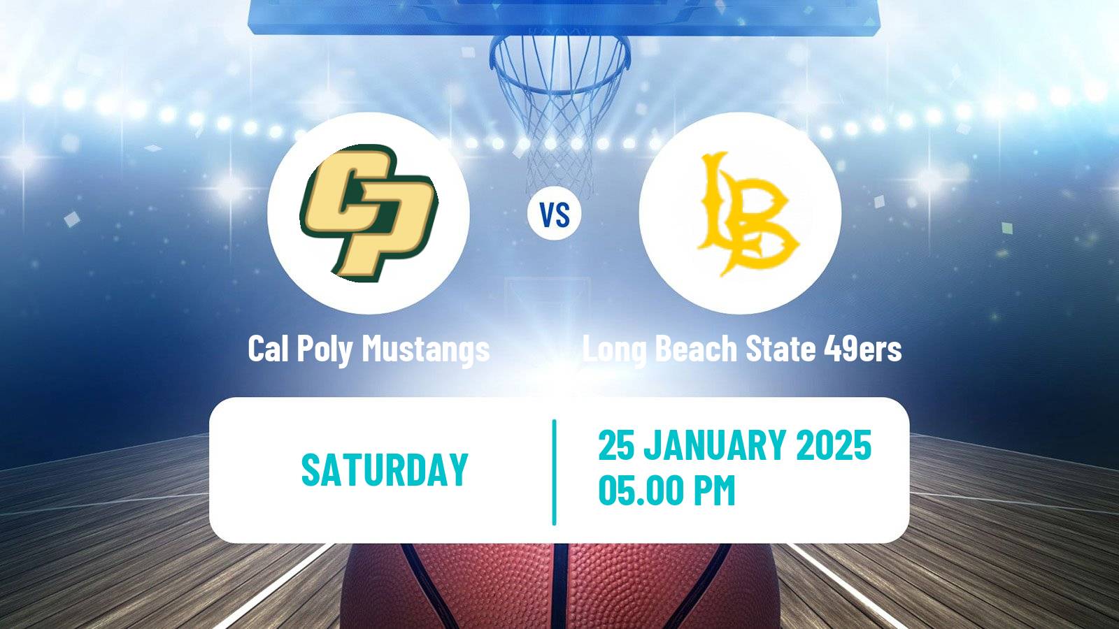 Basketball NCAA College Basketball Cal Poly Mustangs - Long Beach State 49ers