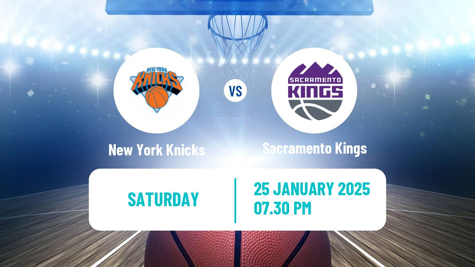 Basketball NBA New York Knicks - Sacramento Kings