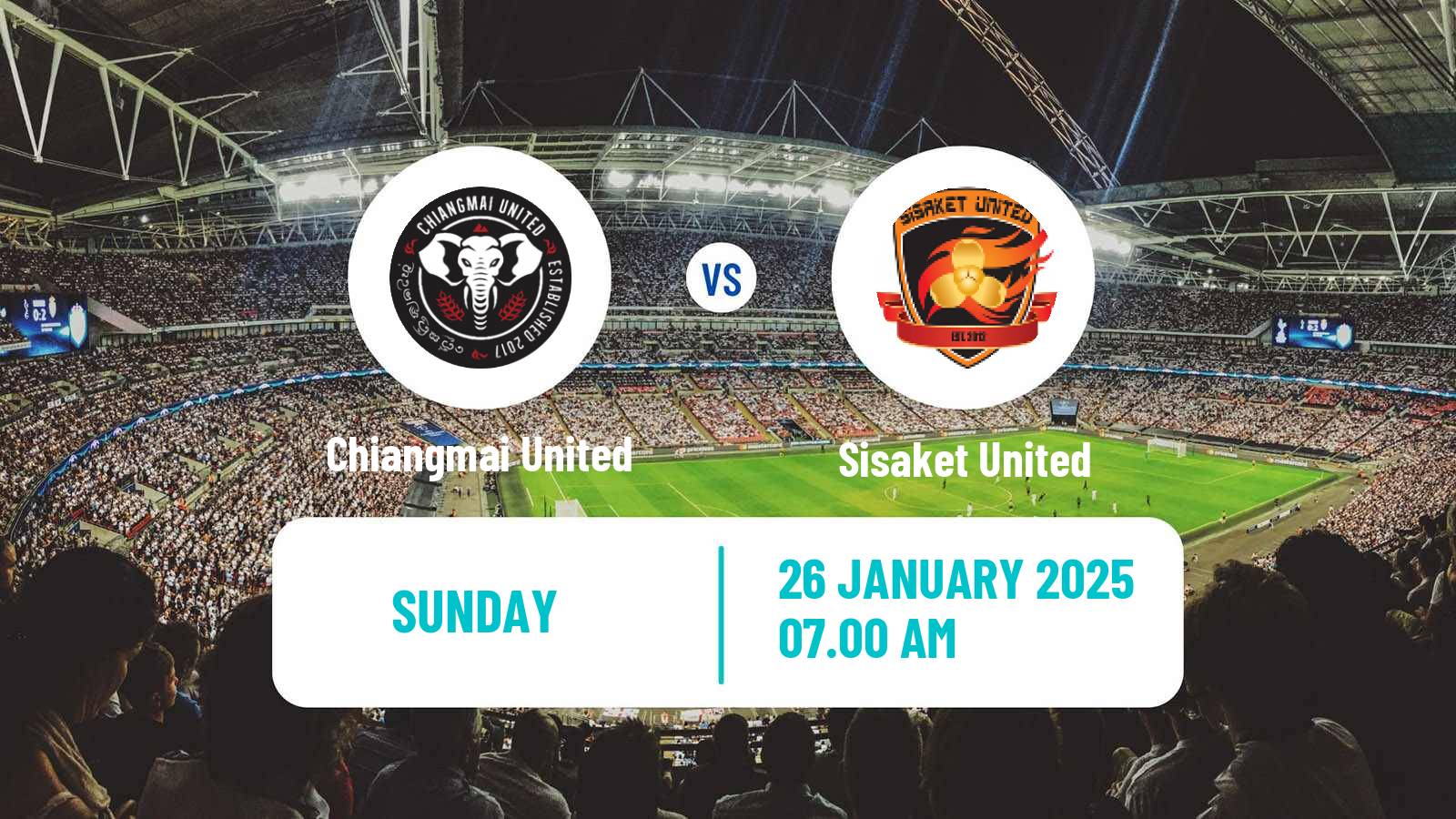 Soccer Thai League 2 Chiangmai United - Sisaket United