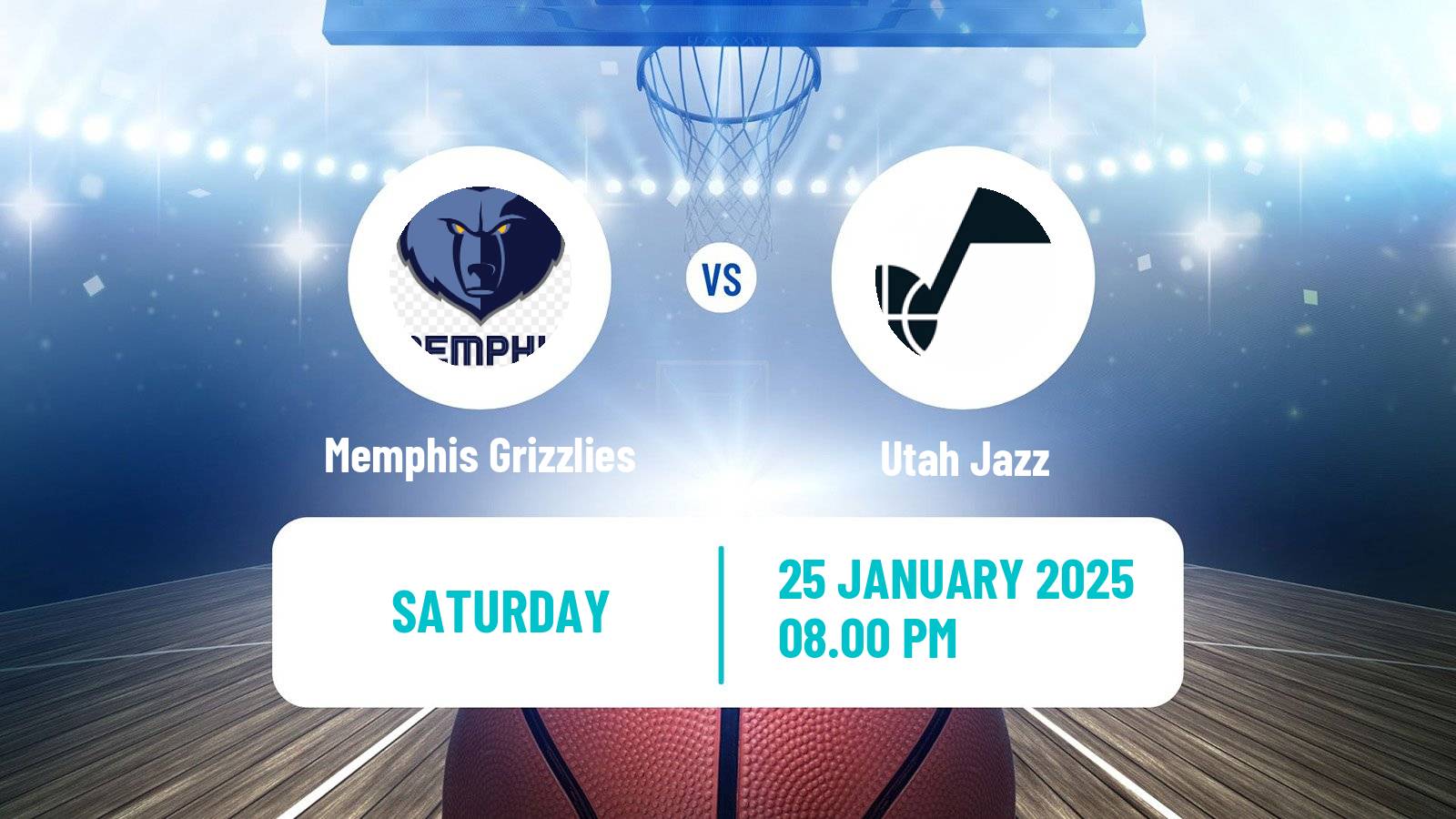 Basketball NBA Memphis Grizzlies - Utah Jazz