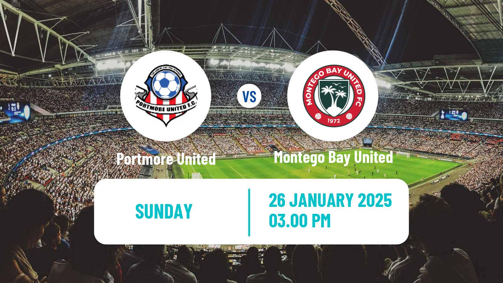 Soccer Jamaica National Premier League Portmore United - Montego Bay United