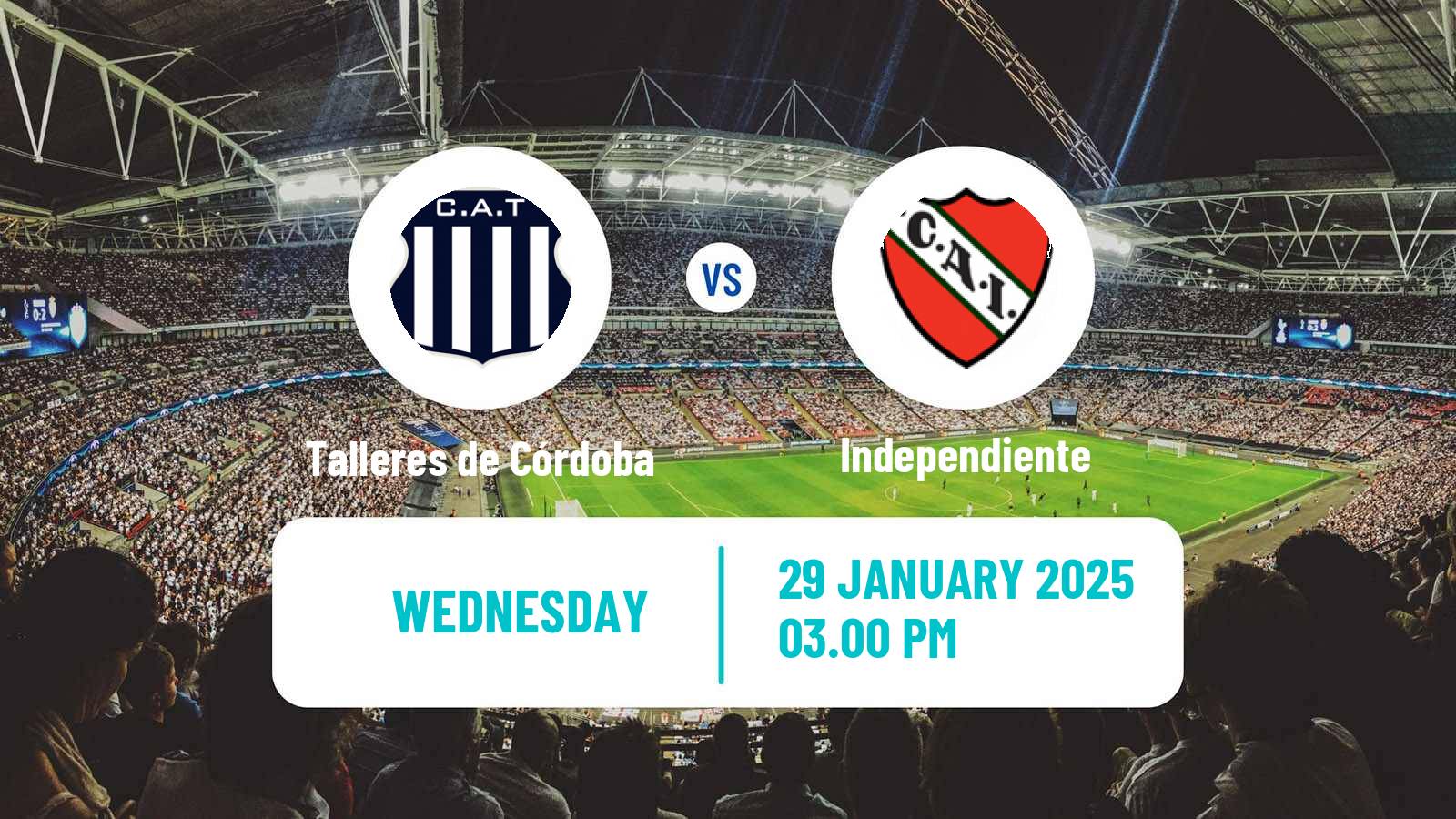 Soccer Argentinian Liga Profesional Talleres de Córdoba - Independiente