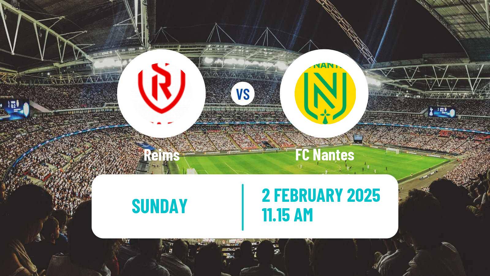 Soccer French Ligue 1 Reims - Nantes