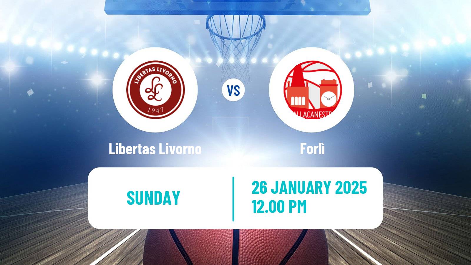 Basketball Italian Serie A2 Basketball Libertas Livorno - Forlì