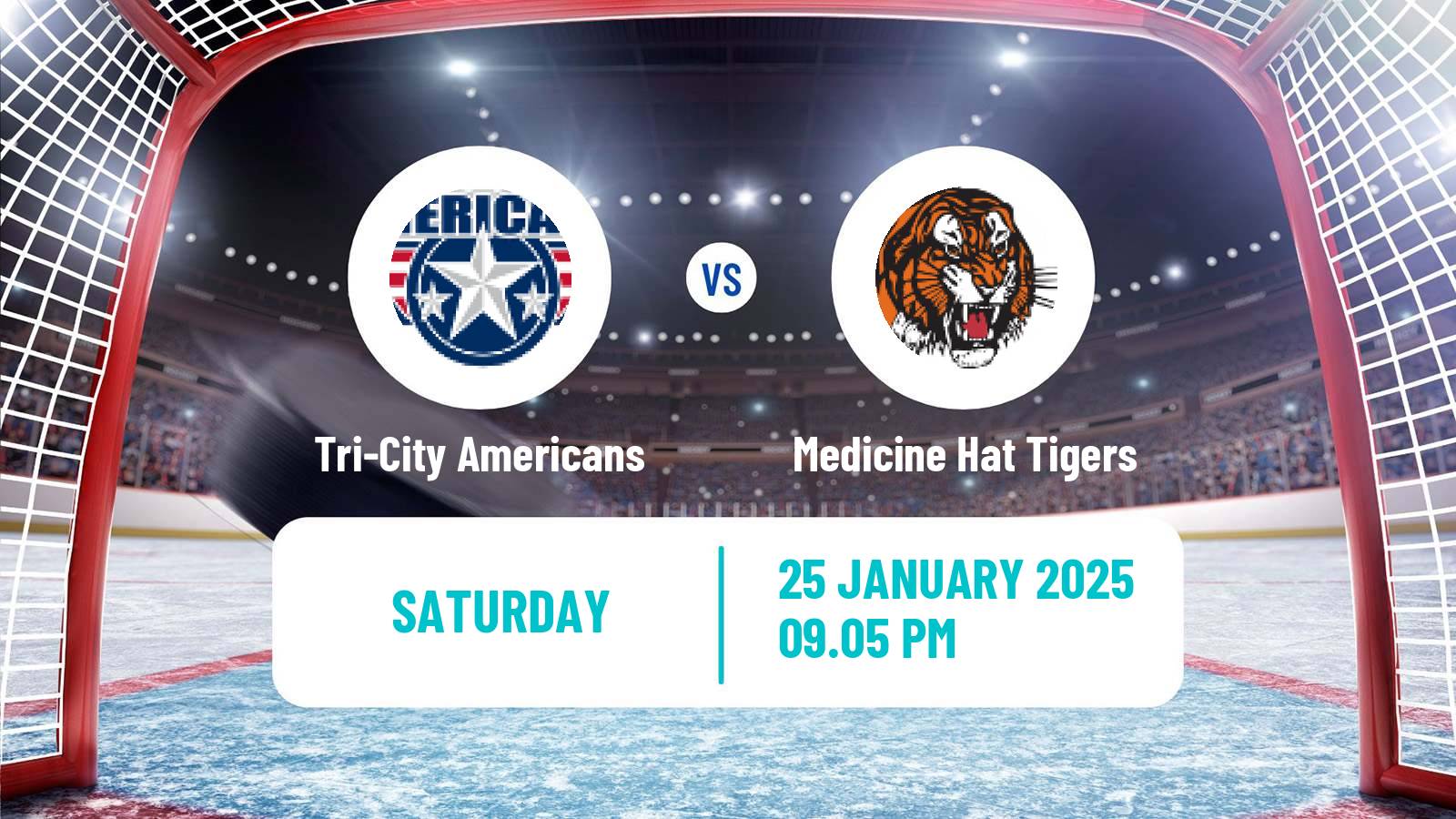 Hockey WHL Tri-City Americans - Medicine Hat Tigers