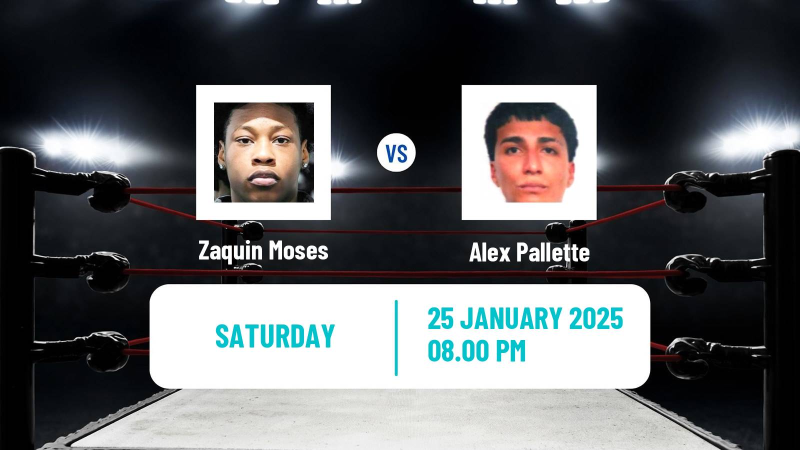 Boxing Super Featherweight Others Matches Men Zaquin Moses - Alex Pallette