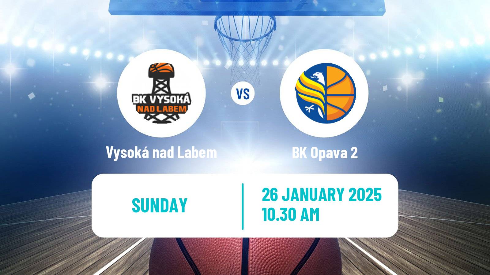 Basketball Czech 1 Liga Basketball Vysoká nad Labem - Opava 2