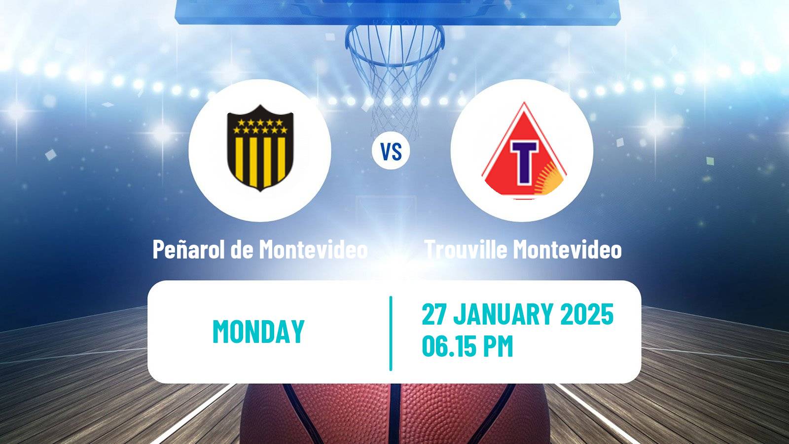 Basketball Uruguayan Liga Basketball Peñarol de Montevideo - Trouville Montevideo