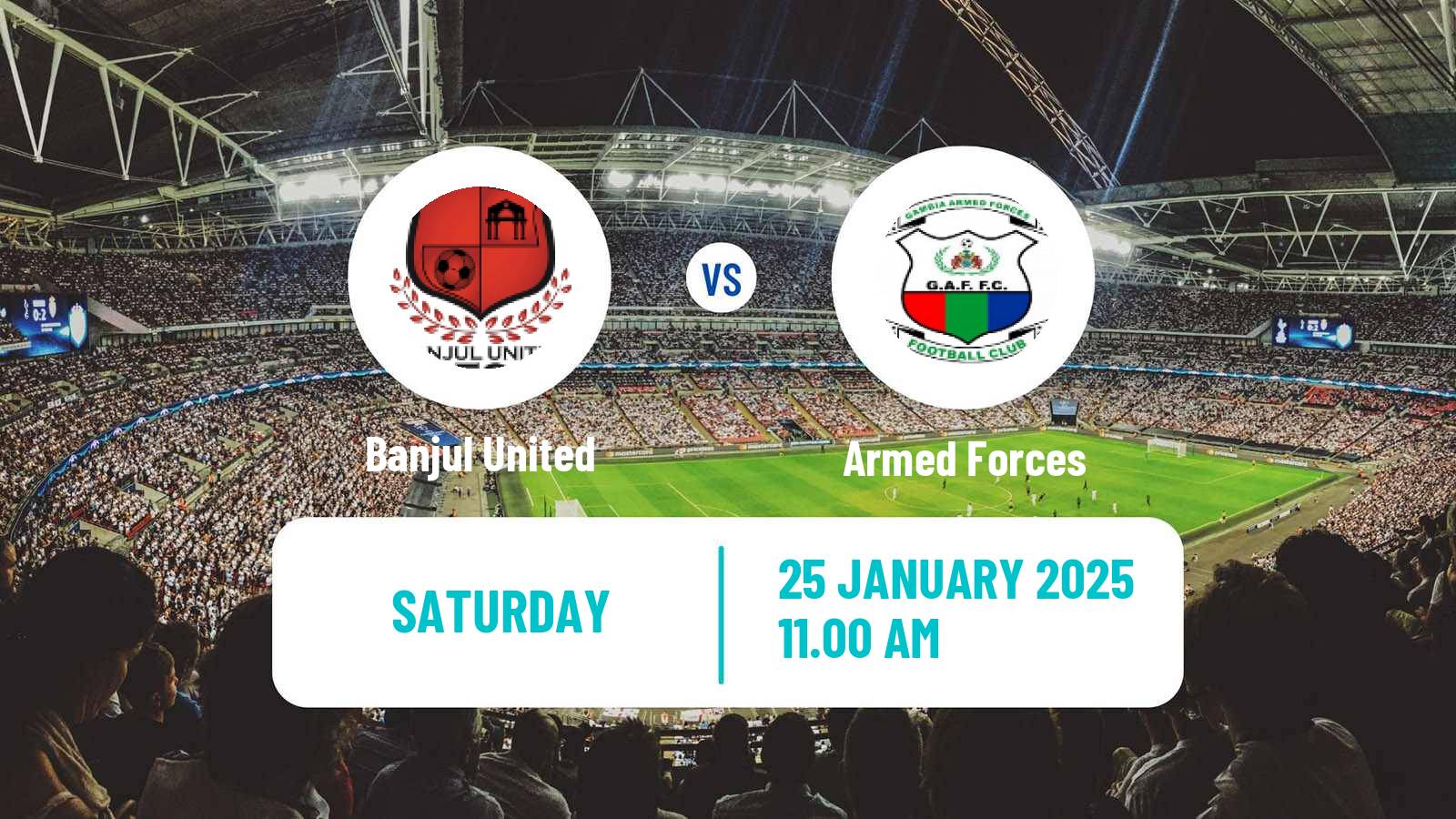 Soccer Gambian GFA League Banjul United - Armed Forces