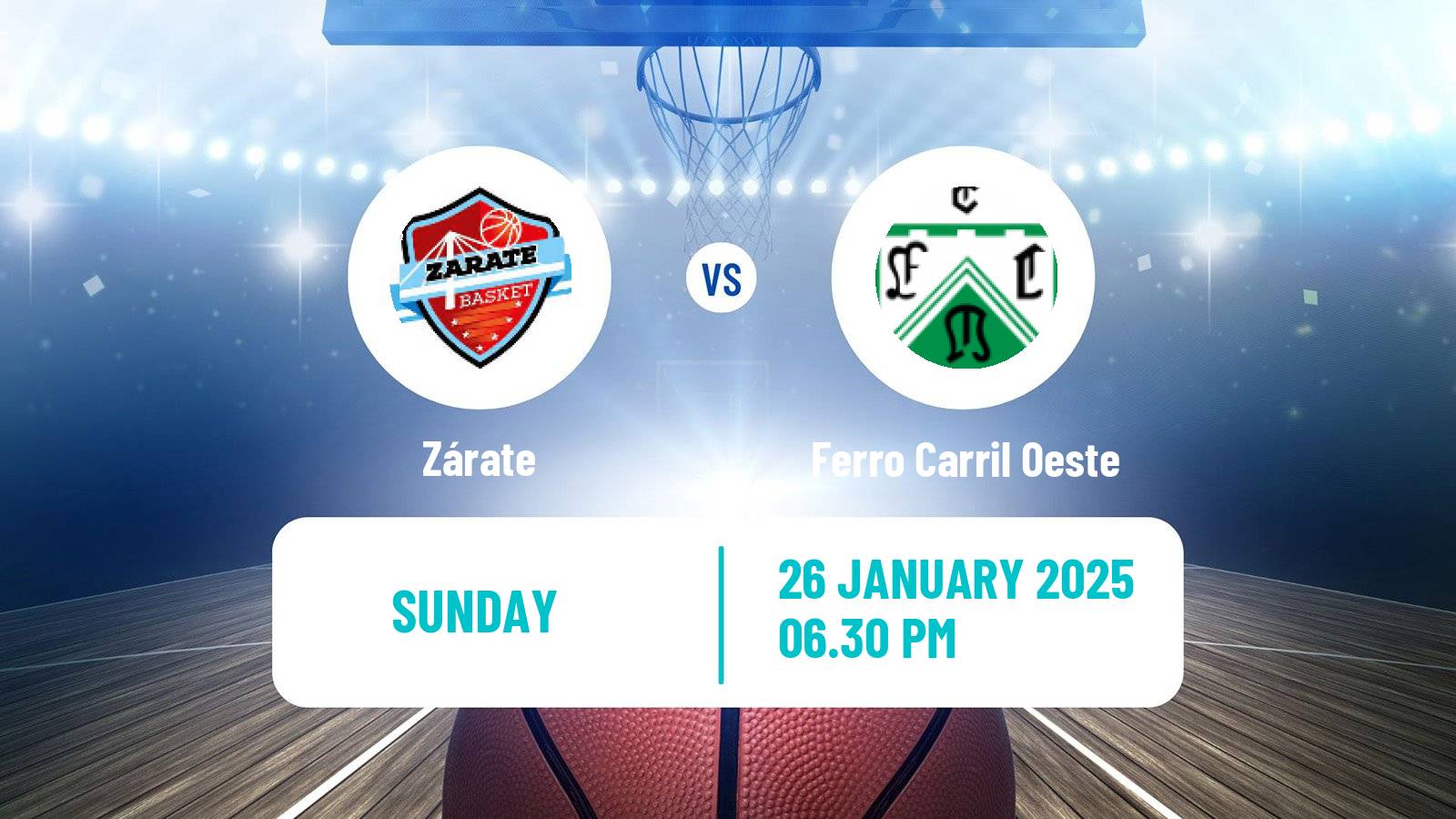 Basketball Argentinian LNB Zárate - Ferro Carril Oeste