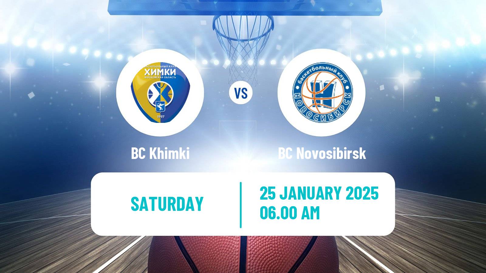 Basketball Russian Super League Basketball BC Khimki - BC Novosibirsk