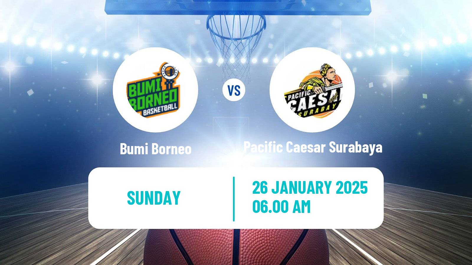 Basketball Indonesian IBL Bumi Borneo - Pacific Caesar Surabaya