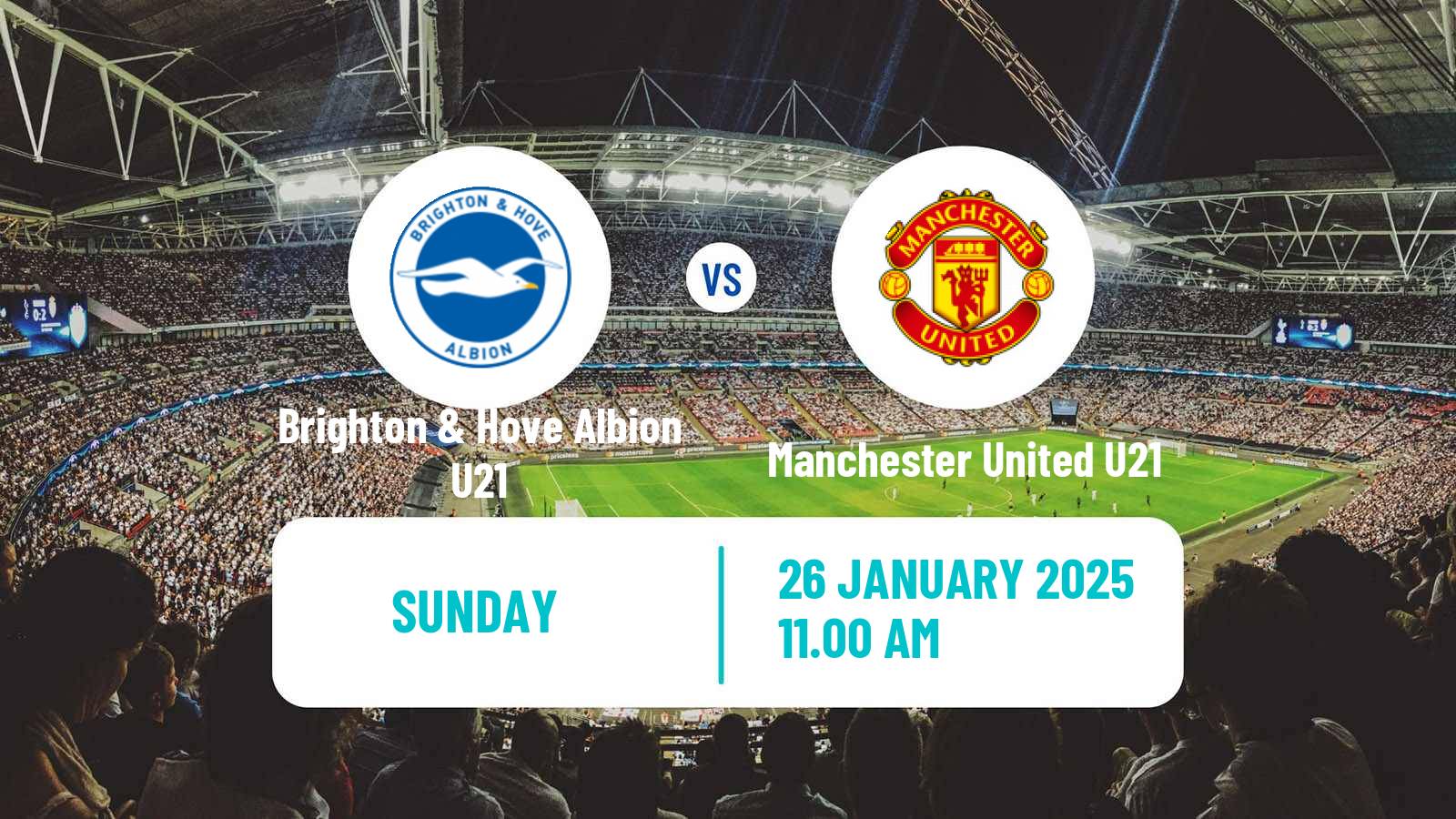 Soccer English Premier League 2 Brighton & Hove Albion U21 - Manchester United U21