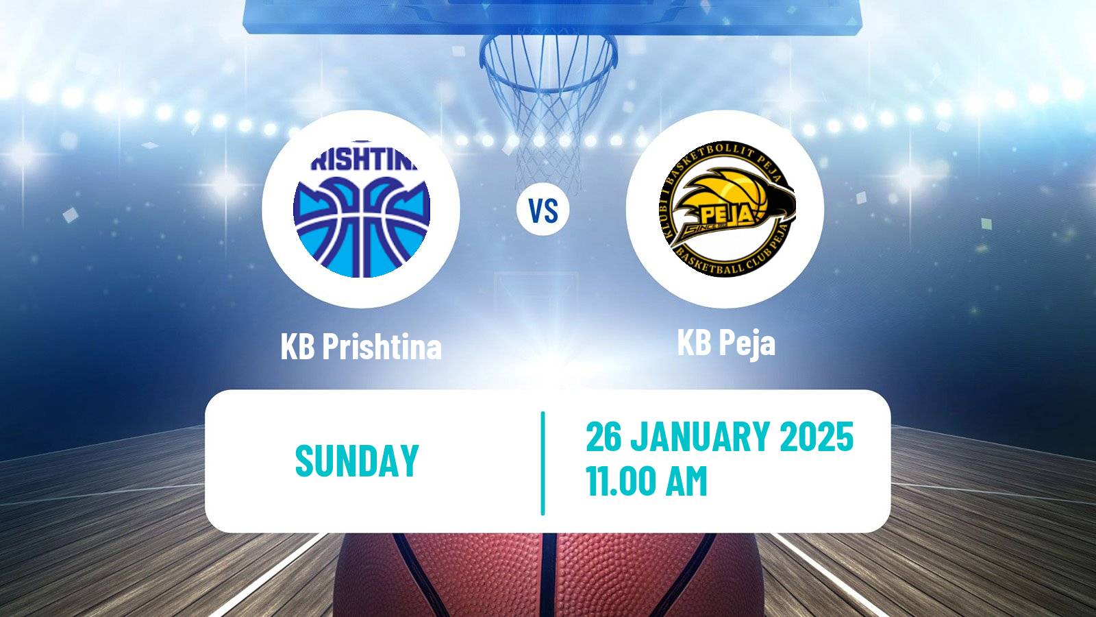 Basketball Kosovo Superliga Basketball Prishtina - Peja