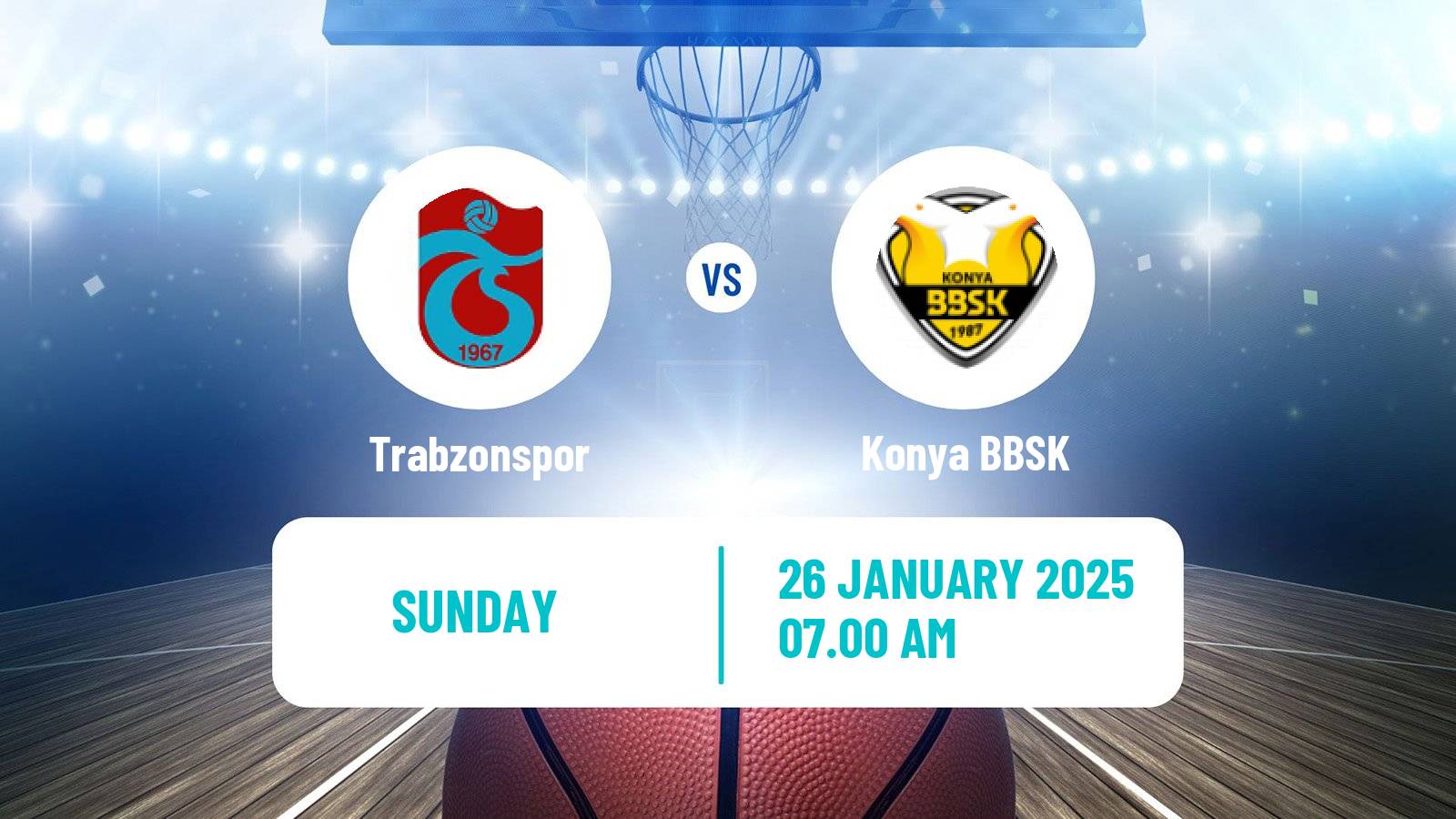 Basketball Turkish TBL Trabzonspor - Konya BBSK