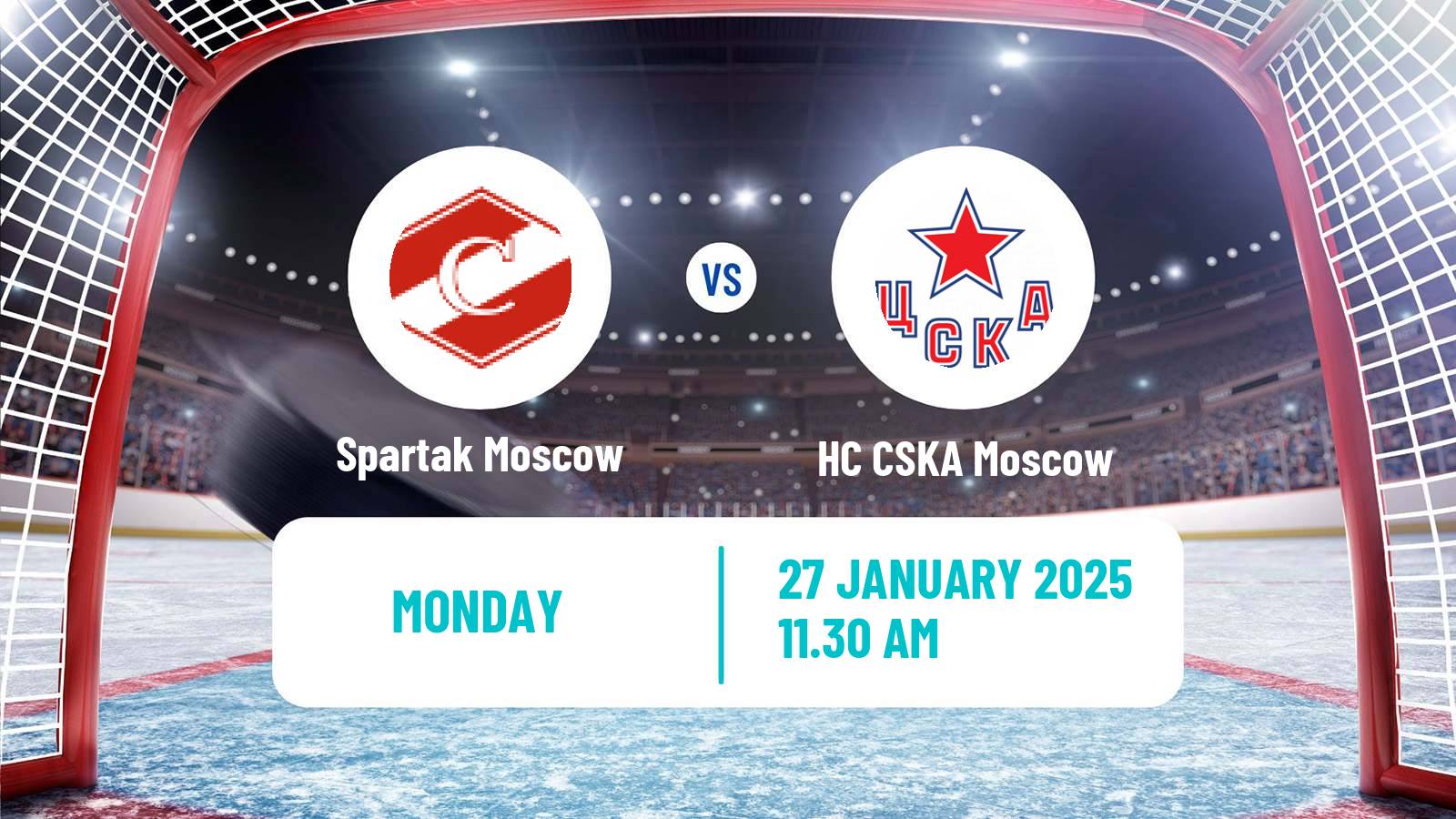 Hockey KHL Spartak Moscow - HC CSKA Moscow