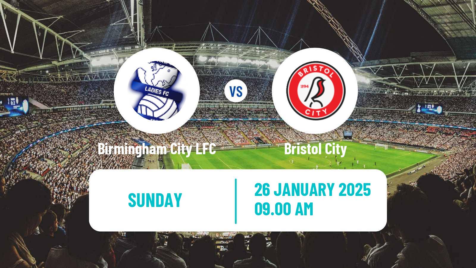 Soccer English Women Championship Birmingham City LFC - Bristol City