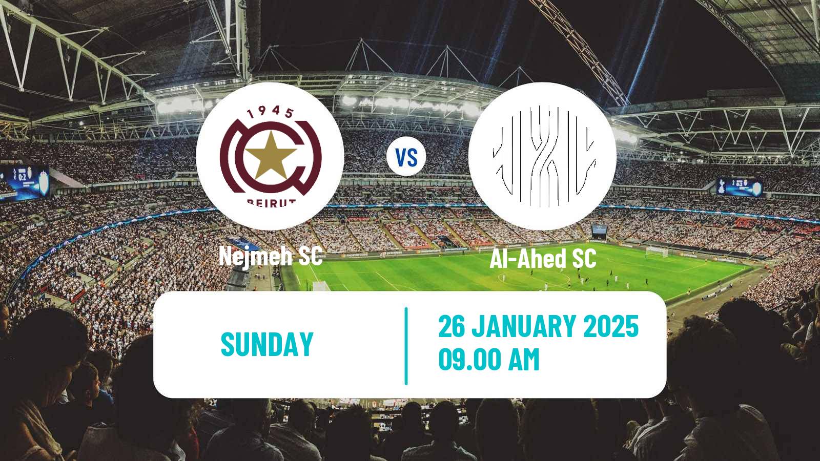 Soccer Lebanese Premier League Nejmeh - Al-Ahed