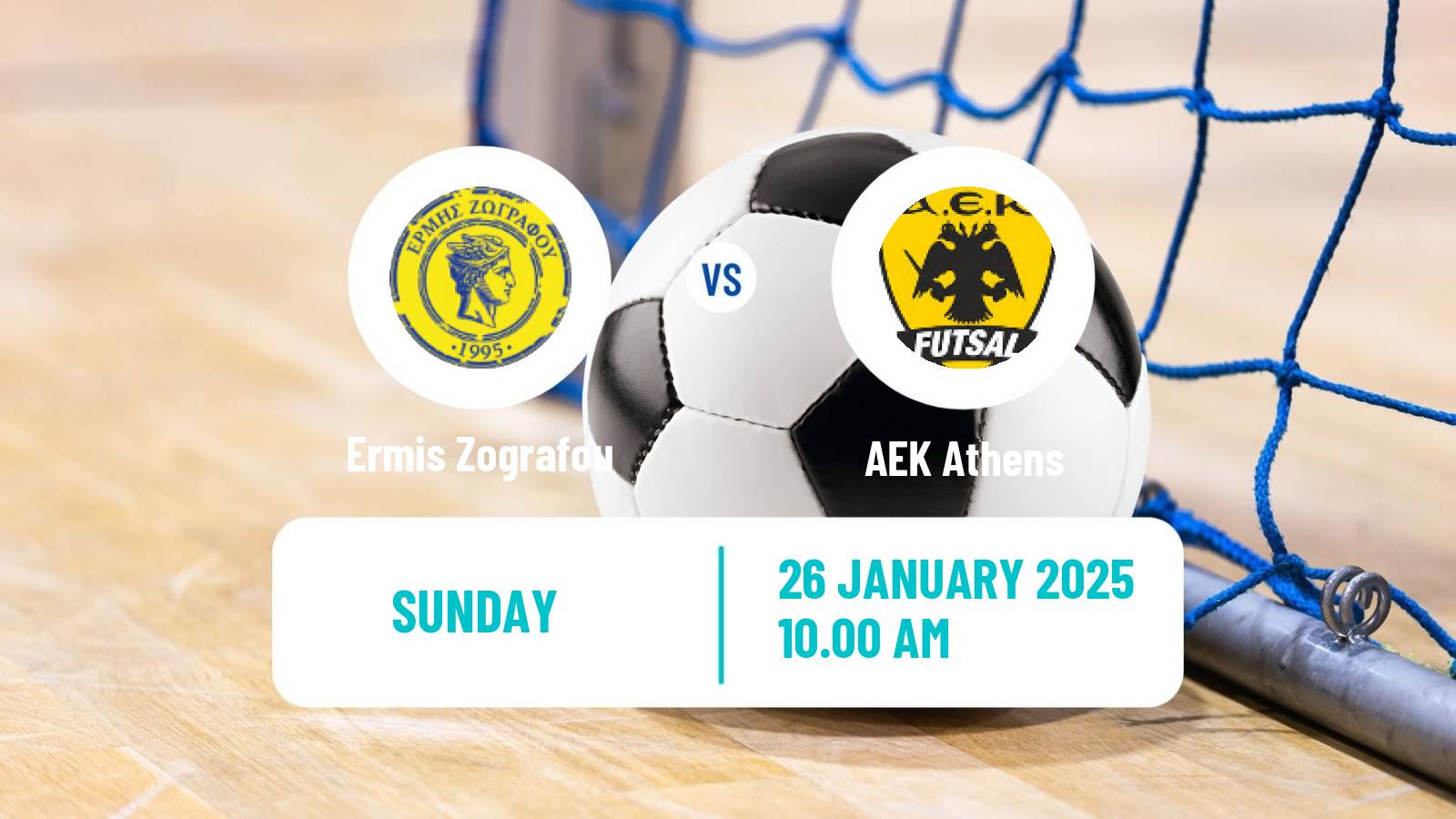 Futsal Greek Super League Futsal Ermis Zografou - AEK Athens