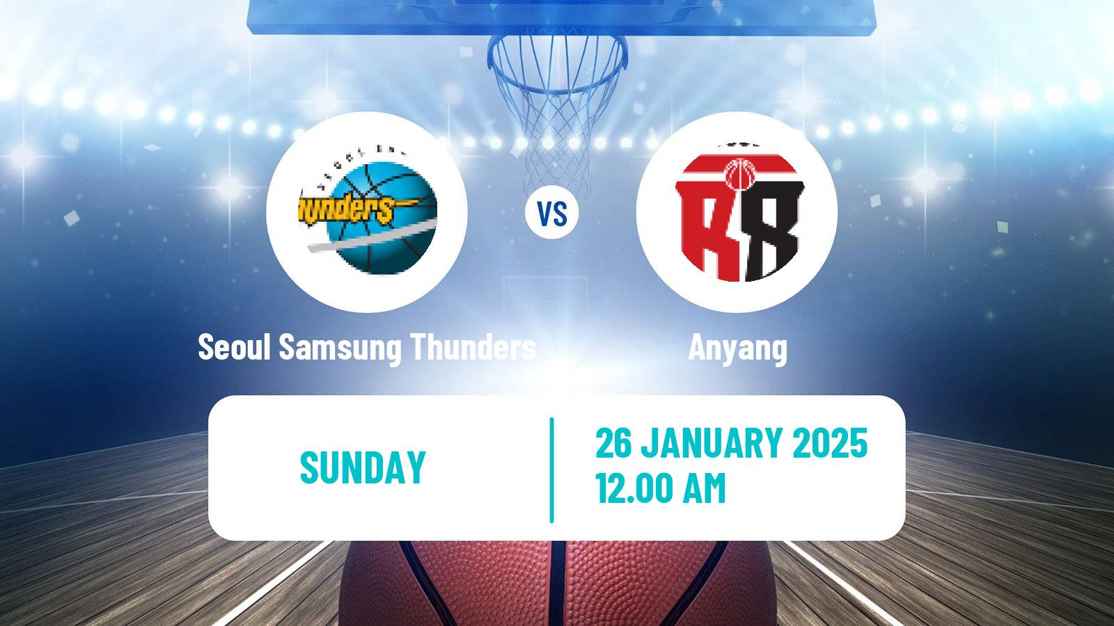 Basketball KBL Seoul Samsung Thunders - Anyang