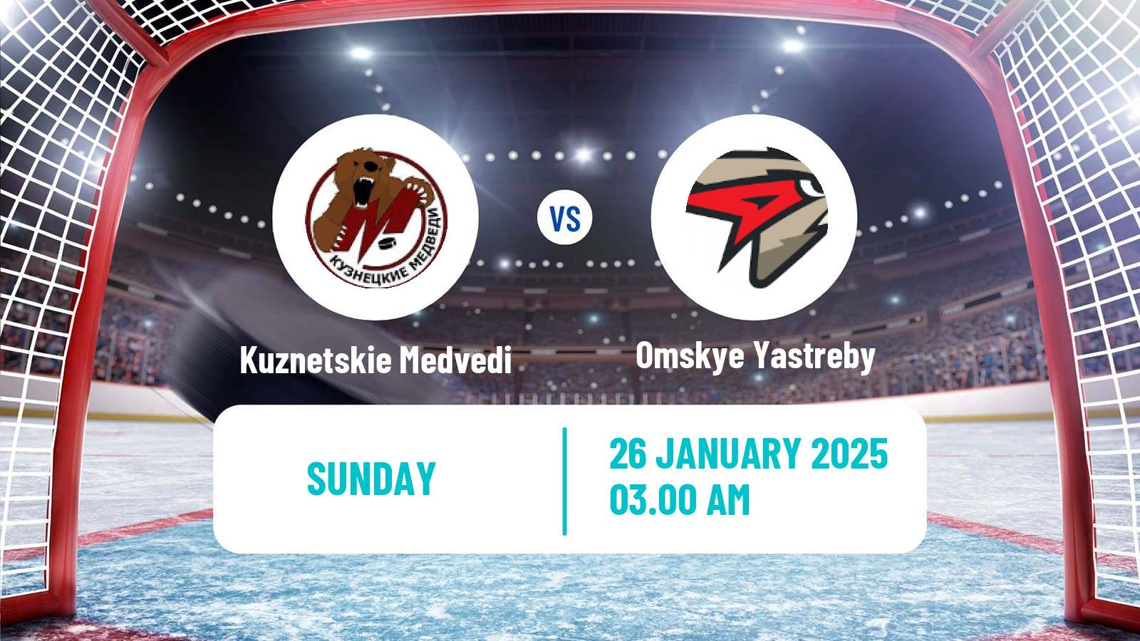 Hockey MHL Kuznetskie Medvedi - Omskye Yastreby