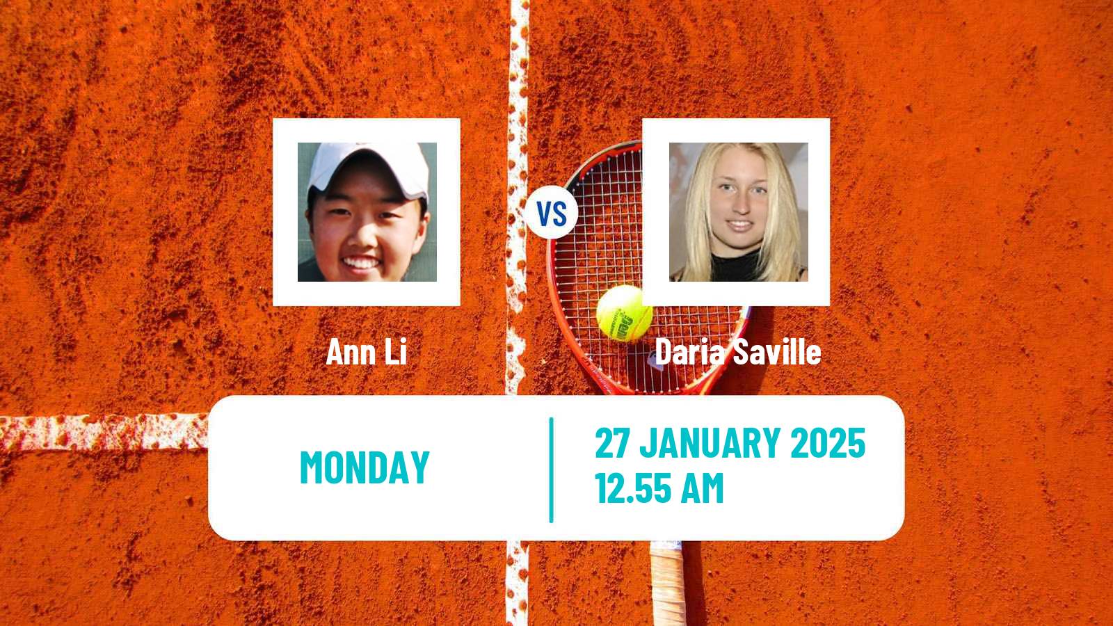 Tennis WTA Singapore Ann Li - Daria Saville