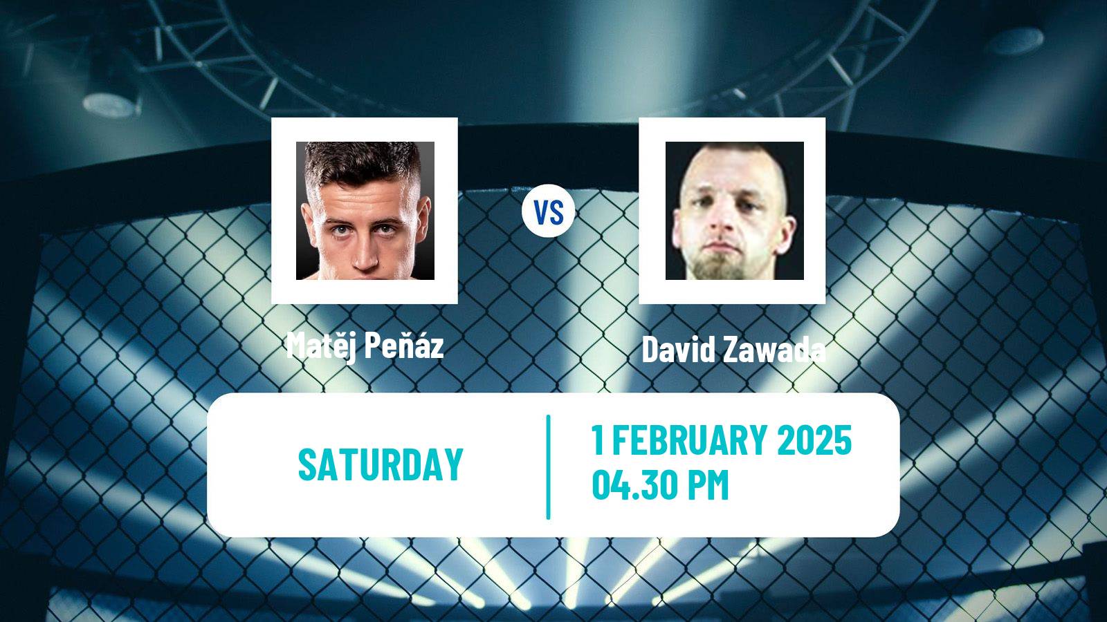 MMA Middleweight Tipsport Gamechanger Men Matěj Peňáz - David Zawada