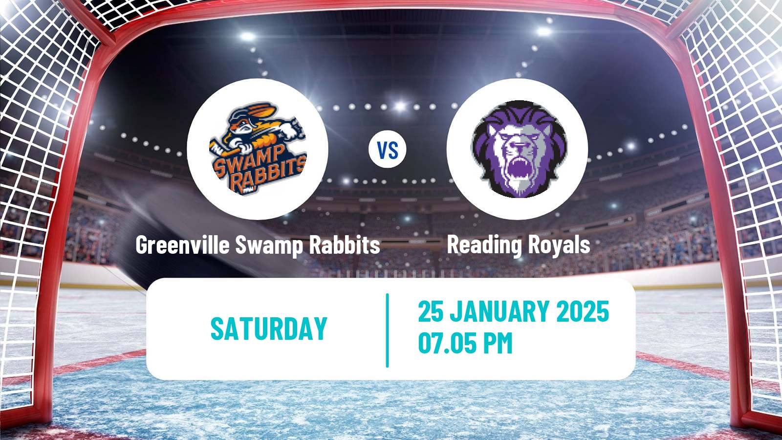 Hockey ECHL Greenville Swamp Rabbits - Reading Royals