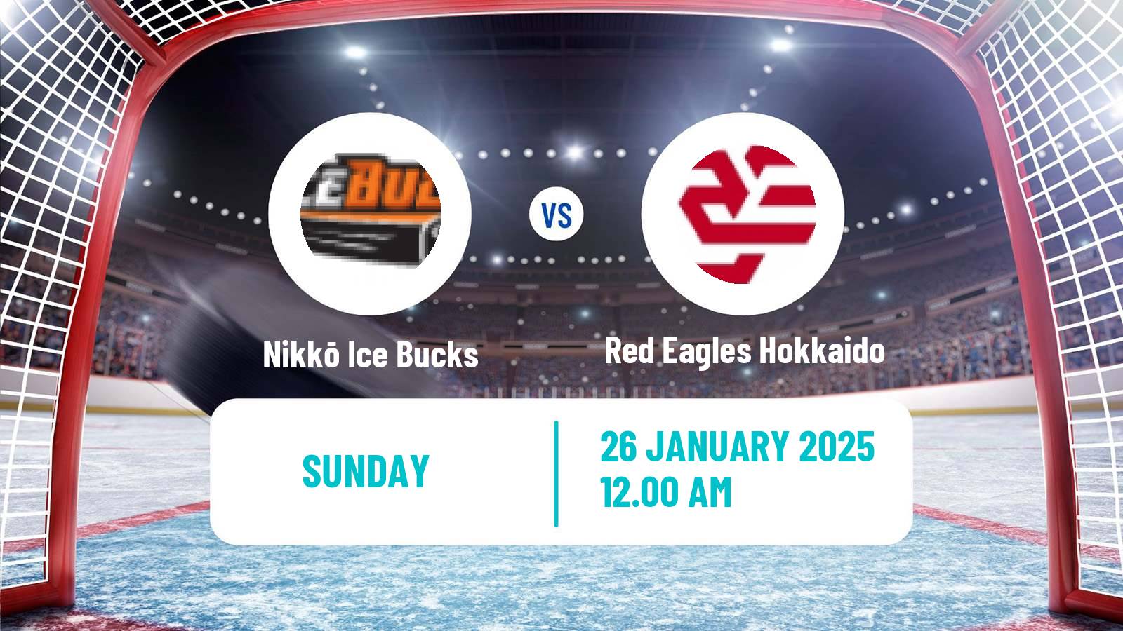 Hockey Asia League Ice Hockey Nikkō Ice Bucks - Red Eagles Hokkaido