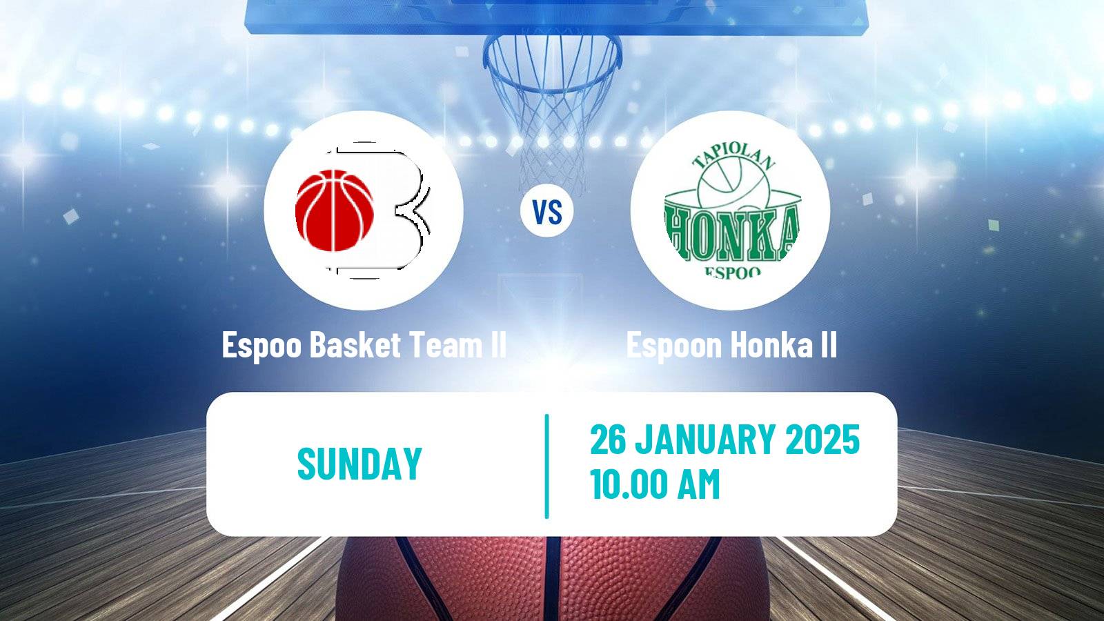 Basketball Finnish I Divisioona Basketball Women Espoo Basket Team II - Espoon Honka II