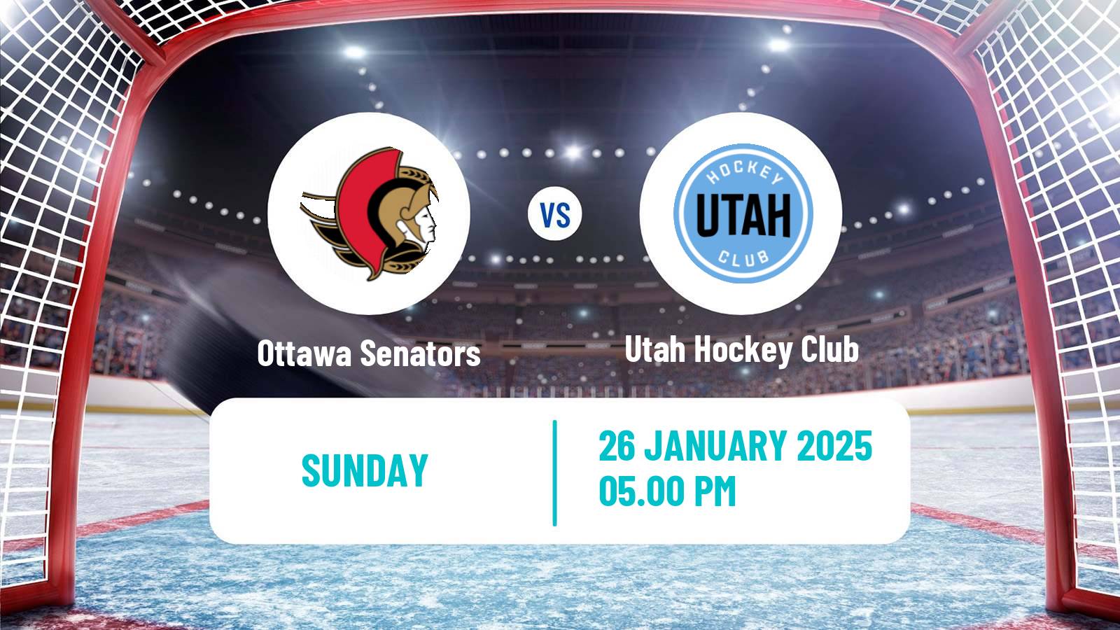 Hockey NHL Ottawa Senators - Utah Hockey Club