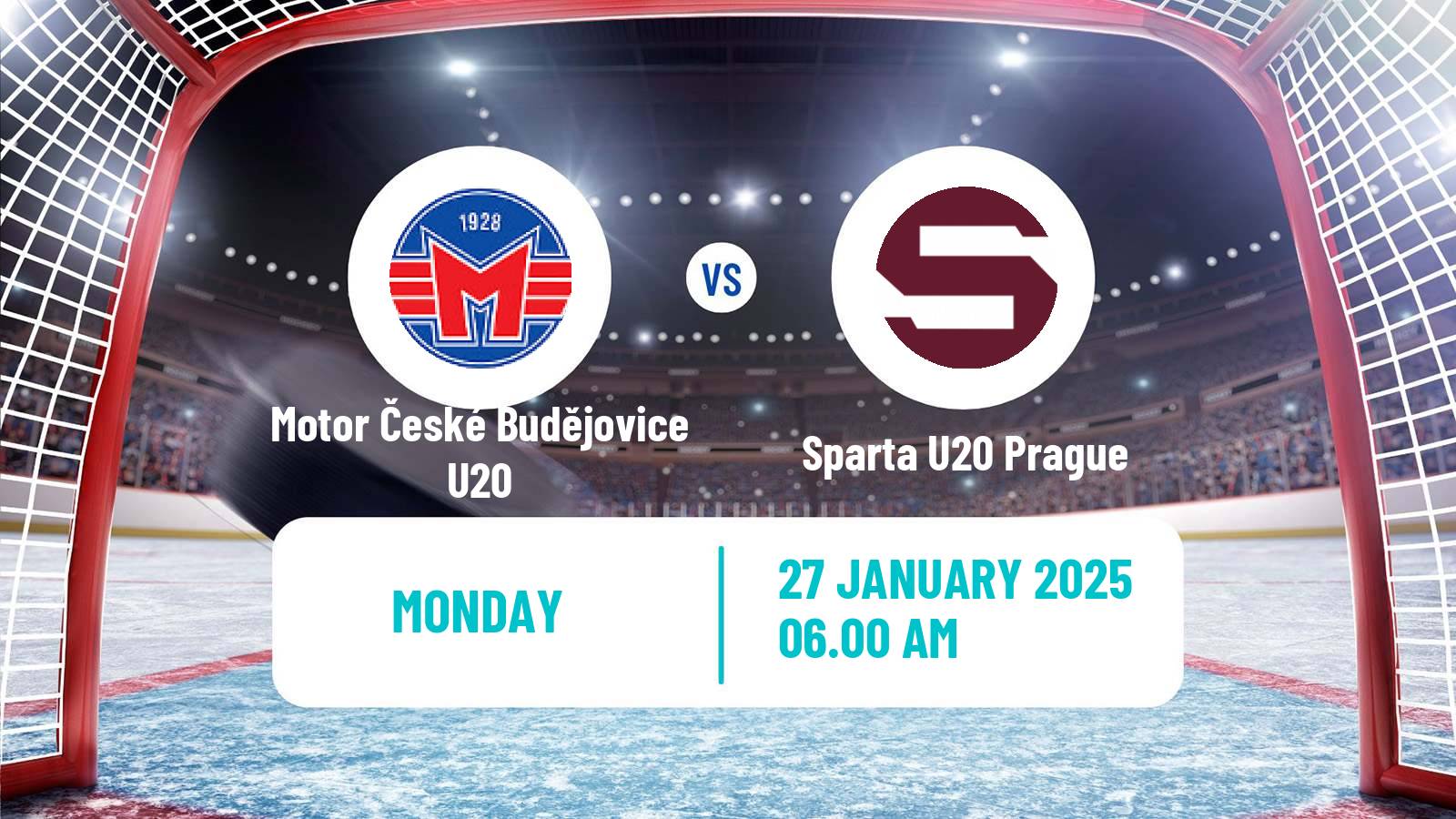 Hockey Czech ELJ Motor České Budějovice U20 - Sparta U20 Prague