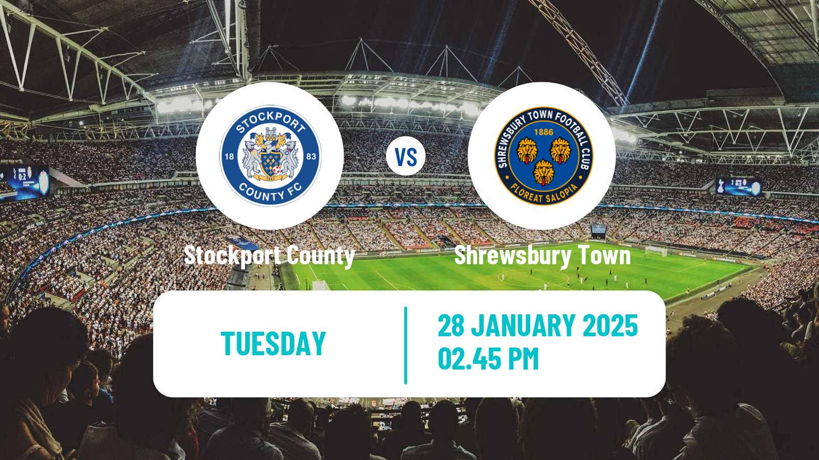 Soccer English League One Stockport County - Shrewsbury Town