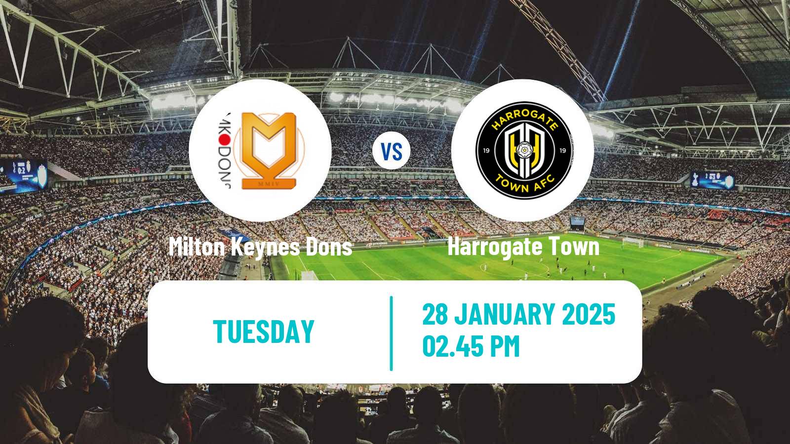 Soccer English League Two Milton Keynes Dons - Harrogate Town