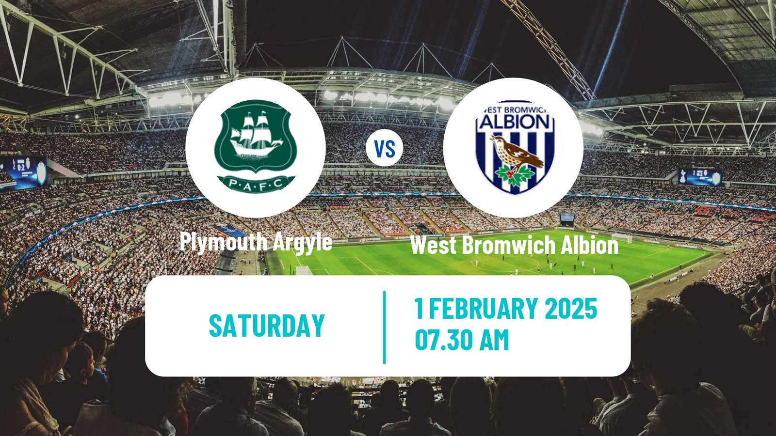 Soccer English League Championship Plymouth Argyle - West Bromwich Albion