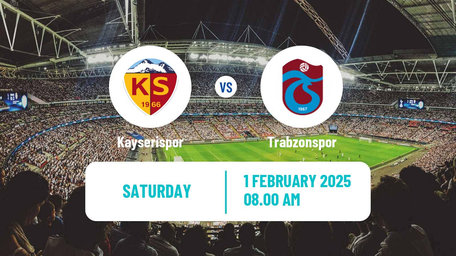 Soccer Turkish Super League Kayserispor - Trabzonspor