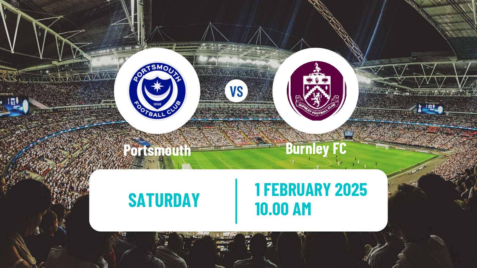 Soccer English League Championship Portsmouth - Burnley