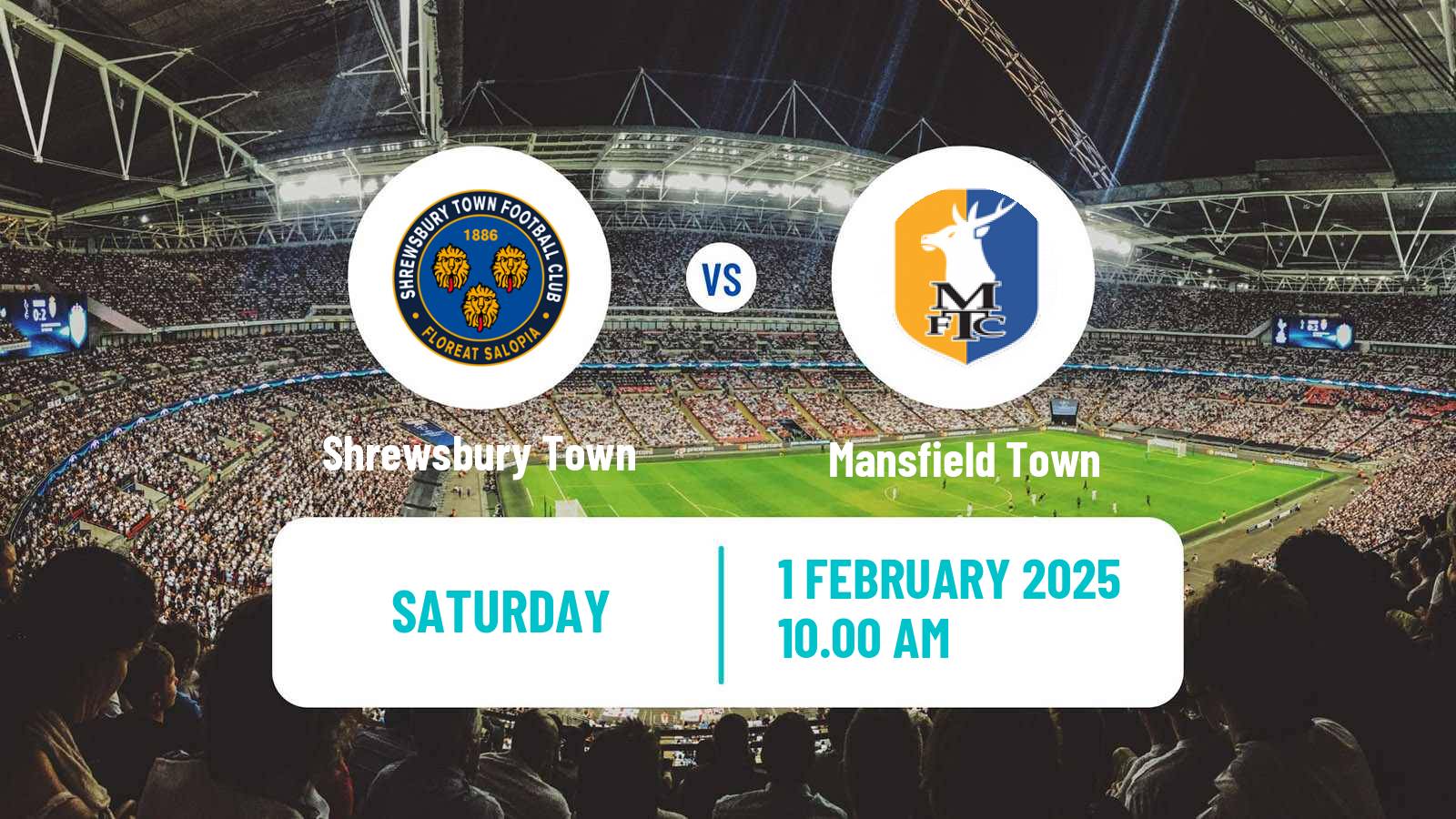 Soccer English League One Shrewsbury Town - Mansfield Town