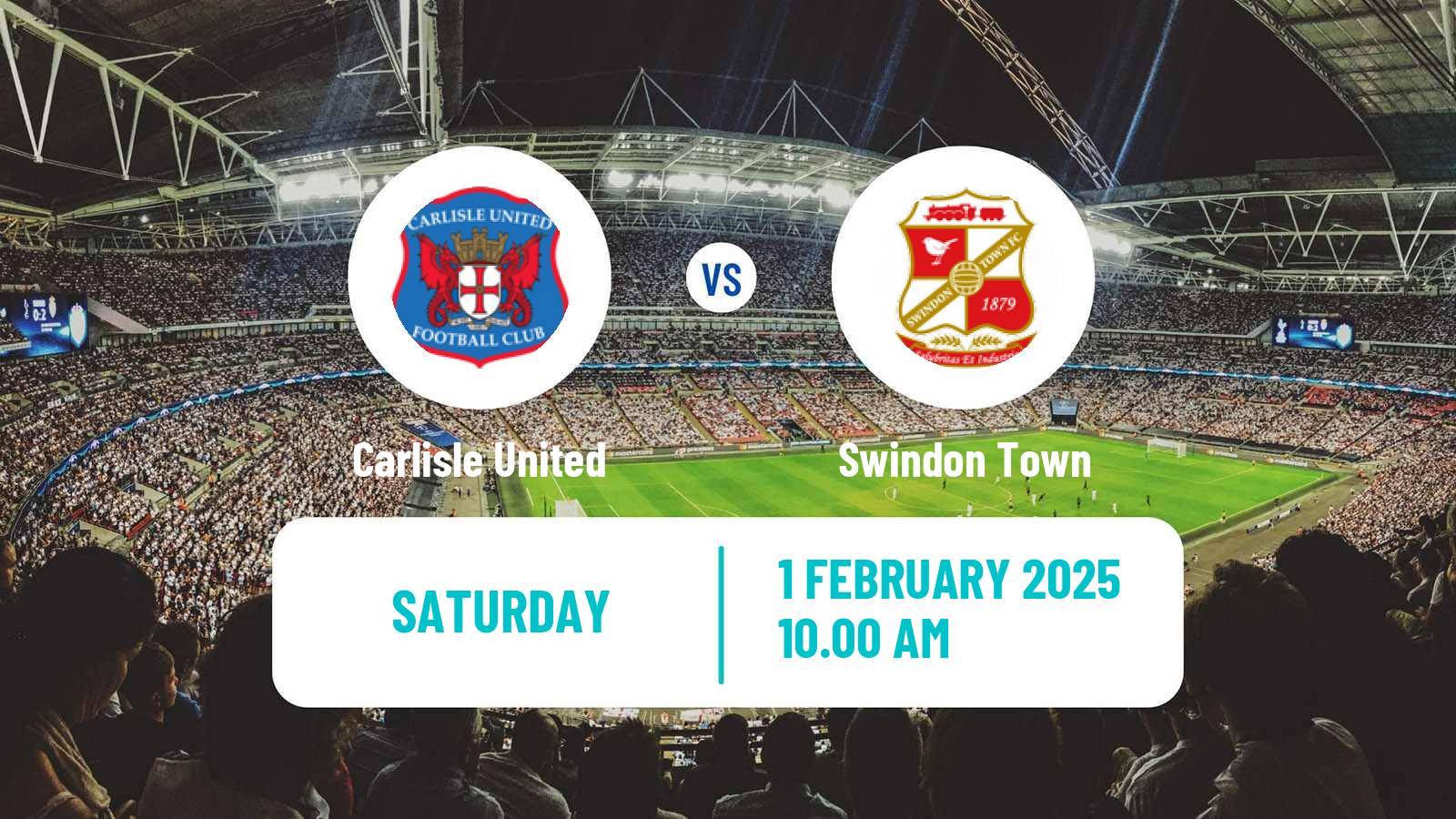 Soccer English League Two Carlisle United - Swindon Town