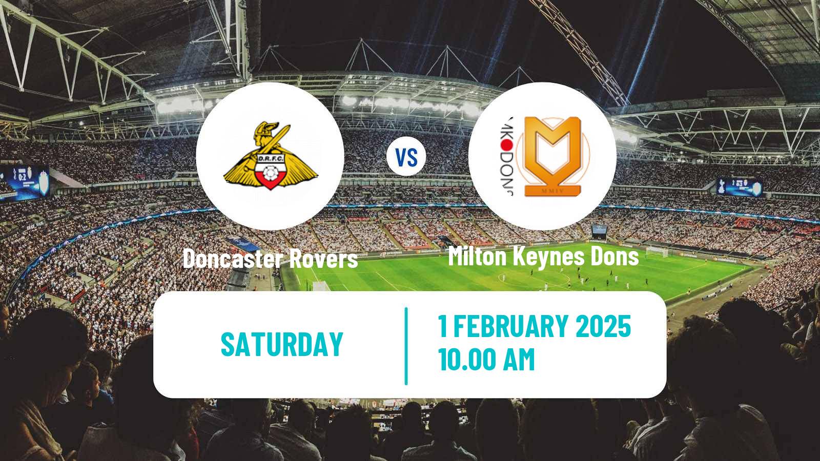 Soccer English League Two Doncaster Rovers - Milton Keynes Dons