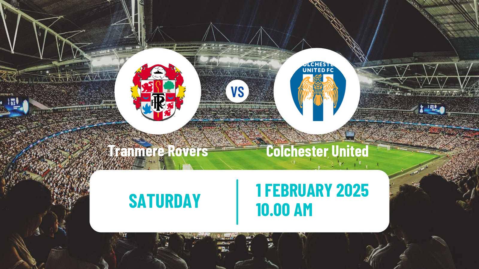 Soccer English League Two Tranmere Rovers - Colchester United