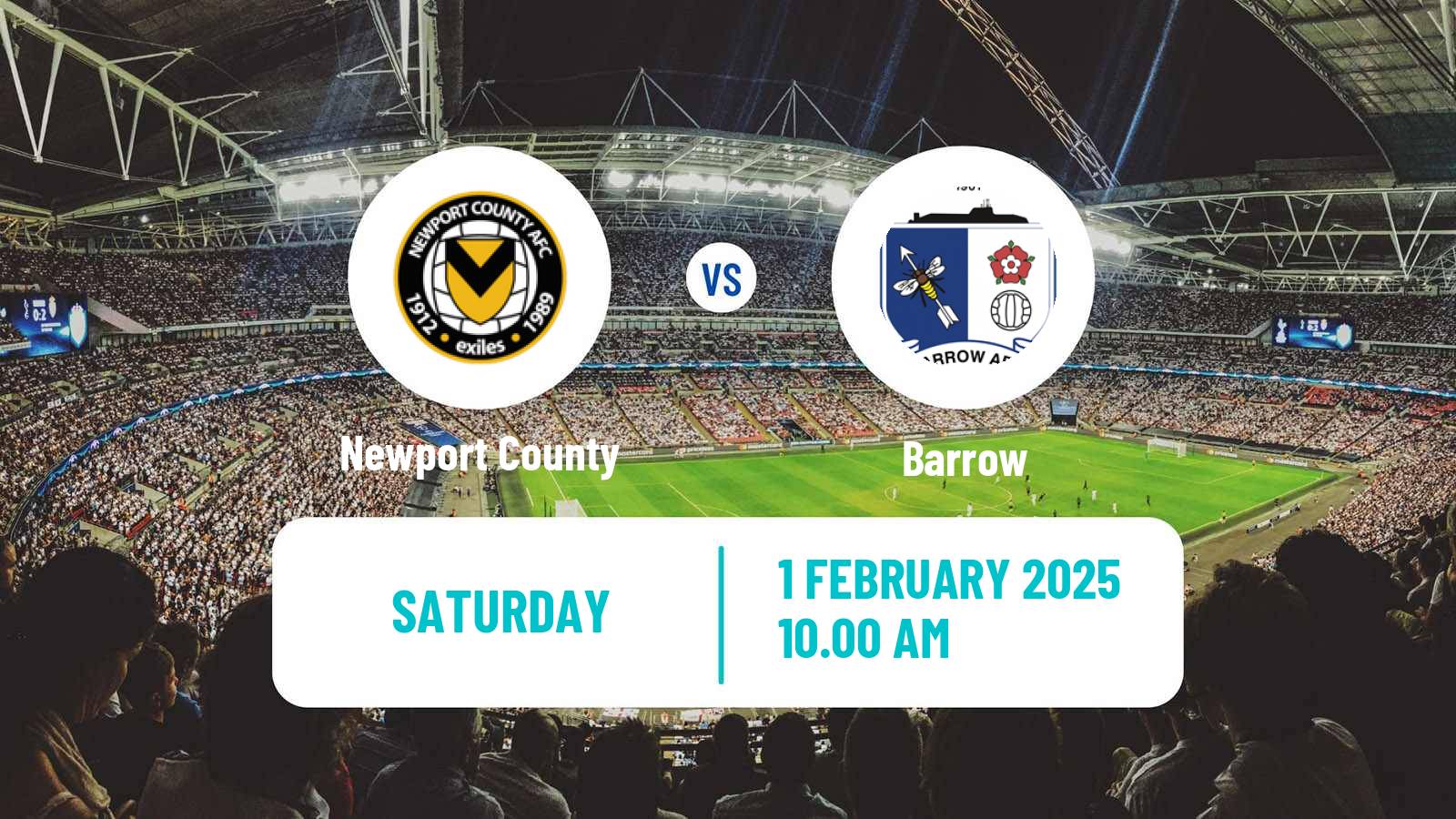 Soccer English League Two Newport County - Barrow