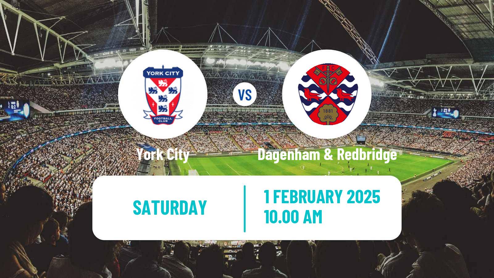 Soccer English National League York City - Dagenham & Redbridge