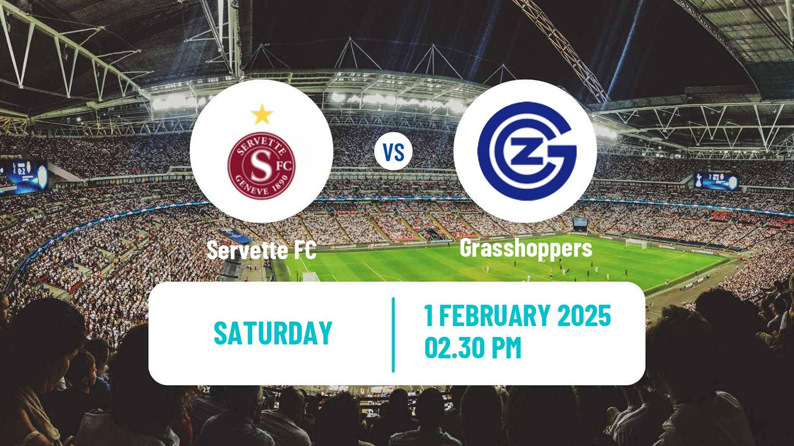 Soccer Swiss Super League Servette - Grasshoppers