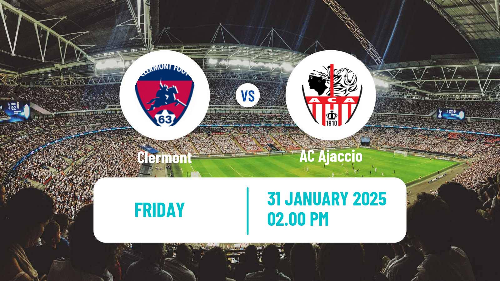 Soccer French Ligue 2 Clermont - Ajaccio