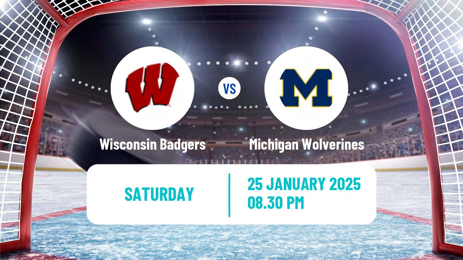 Hockey NCAA Hockey Wisconsin Badgers - Michigan Wolverines