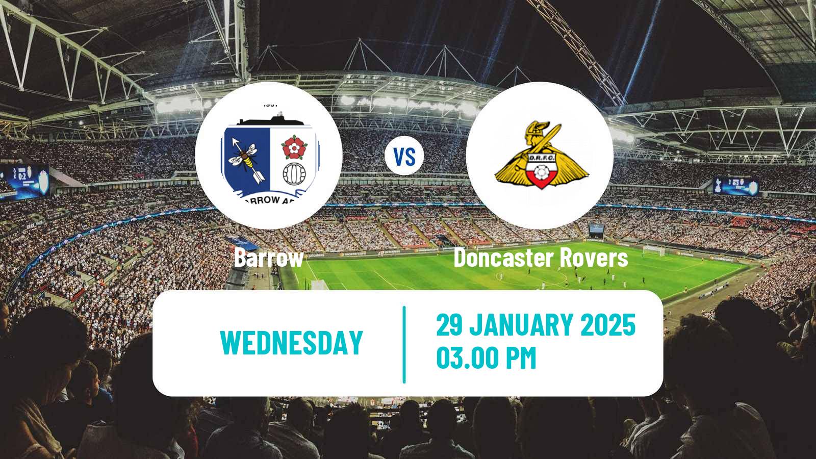 Soccer English League Two Barrow - Doncaster Rovers