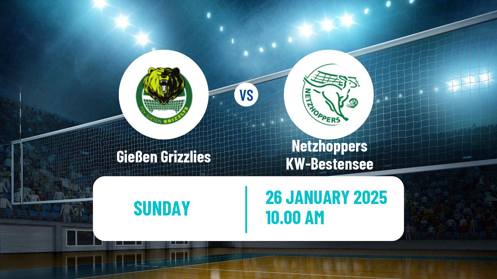 Volleyball German Bundesliga Volleyball Gießen Grizzlies - Netzhoppers KW-Bestensee